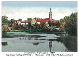 Ragnit, Kreis Tilsit-Ragnit  Ragnit, Mühlenteich