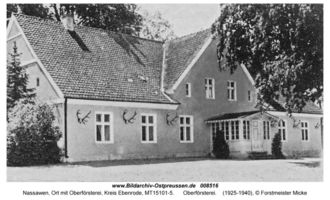 Nassawen, Ort mit Oberförsterei, Kreis Ebenrode 