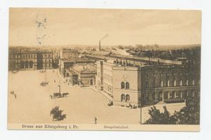 Königsberg (Pr.), Stadtkreis Königsberg Königsberg, Ostbahnhof (rechts) und Südbahnhof (geradeaus) Königsberg, Bahnhöfe