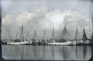 Neukuhren, Kreis Samland Neukuhren, Fischerboote im Hafen 