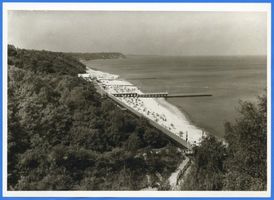 Rauschen Kr. Samland, Kreis Samland Rauschen Kr. Samland, Blick von der Venusspitze XV Rauschen, Strand