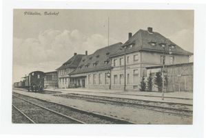 Schloßberg, Kreisstadt, Kreis Schloßberg Pillkallen Kr. Schloßberg, Bahnhof I 