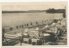 Lyck, Stadt, Kreis Lyck Lyck, Blick von Stramms Terrassen auf den Lycksee Лык, вид с террас Штрамма на озеро Лык