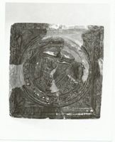 Memel, Stadt, Stadtkreis Memel Memel, Museum, Grünglasierte Kachel mit Bildnis eines Mannes 16. Jh. ? 