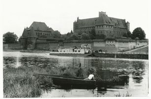 Marienburg, Westpr., Kreis Marienburg Marienburg i. Westpr., Die Marienburg von der Nogatseite XXXIX Marienburg, Schloß