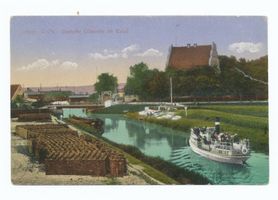 Lötzen, Stadt, Kreis Lötzen Lötzen, Dampfer  Löwentin  im Kanal 