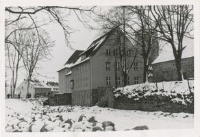 Ortelsburg, Stadt, Kreis Ortelsburg Ortelsburg, Rathaus im Winter Ортельсбург, ратуша зимой