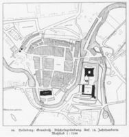 Heilsberg Kr. Heilsberg, Stadt, Kreis Heilsberg Heilsberg, Grundriss, Bischofsgruendung Anf. 14. Jahrhundert 