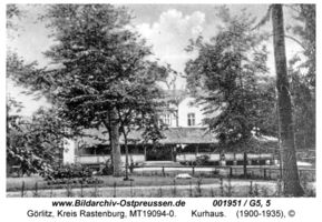 Görlitz Kr. Rastenburg, Gut, Kurhaus und Bahnstation, Kreis Rastenburg 