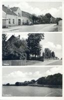 Grammen, Kreis Ortelsburg Grammen, Gasthaus Romotzki, Schule, Dorfpartie Граммен, трактир Ромотцки, школа, вид деревни