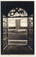 Hohenstein Kr. Osterode, Stadt, Kreis Osterode Hohenstein i. Ostpr., Reichsehrenmal Tannenberg, Blick aus dem Fahnenturm in den Ehrenhof Hohenstein, Tannenberg-Nationaldenkmal