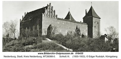 Neidenburg, Stadt, Kreis Neidenburg  Neidenburg, Schloß