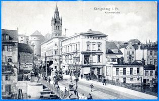 Königsberg (Pr.), Stadtkreis Königsberg Königsberg, Krämerbrücke und Schloß V Königsberg, Schloß