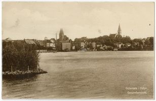 Osterode (Ostpr.), Kreis Osterode Osterode (Ostpr.), Blick auf die Stadt über den Drewenzsee VI Остероде (Вост. Пруссия), вид на город через Древенцское озеро, VI