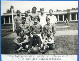 Ratshof, Stadtkreis Königsberg Ratshof, Sportclub Borussia , Die B-Jugend auf dem Jahnsportplatz Ратсхоф, спортклуб «Боруссия», юношеская команда Б на спортплощадке Яна