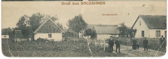 Soldahnen Kr. Angerburg, Kreis Angerburg Soldahnen, Straßenpartie 