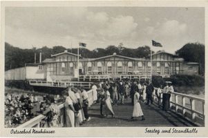 Neuhäuser, Kreis Samland Neuhäuser, Strandhalle und Seesteg III Нойхойзер, пляжный павильон и морской пирс, III