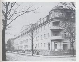 Königsberg (Pr.), Stadtkreis Königsberg Beeckstraße 23-27 Königsberg, Mittelhufen,  Beeckstraße 23-27, Wohnblock Königsberg, Stadtteil Mittelhufen