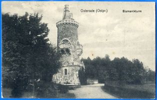 Osterode (Ostpr.), Kreis Osterode Osterode (Ostpr.), Bismarckturm XV Osterode, Stadtmotive