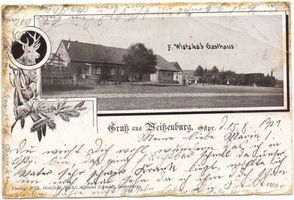 Weißenburg (Ostpr.), Kreis Sensburg Weißenburg, Gasthaus F. Wlotzka 