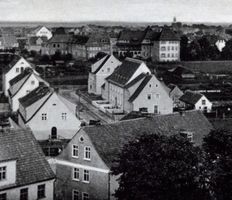 Johannisburg, Kreis Johannisburg Soldauer Straße Johannisburg, Soldauer Straße, Vierfamilienhäuser Йоханнисбург, Солдауэрштрассе, четырёхсемейные дома