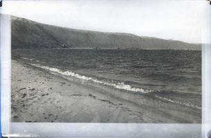  Kurische Nehrung, Haffstrand bei Rossitten mit Segelfliegeranlagen 