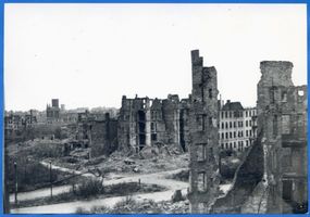 Königsberg (Pr.), Stadtkreis Königsberg Kaiserstraße Königsberg, Kaiserstr. und Hoffmannstr. - Kriegsschäden Königsberg, Zweiter Weltkrieg und das Ende