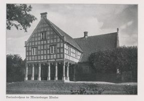 Marienburg, Westpr., Kreis Marienburg Marienburg, Vorlaubenhaus im Marienburger Werder 