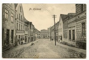 Preußisch Holland, Stadt, Kreis Preußisch Holland Preußisch Holland, Straßenansicht 