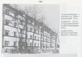 Königsberg (Pr.), Stadtkreis Königsberg Brandenburger Tor Straße Königsberg, Brandenburger Tor Straße, Kleinwohnungsbauten 