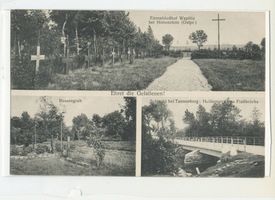 Waplitz Kr. Osterode, Ort, Kreis Osterode Waplitz Kr. Osterode, Ehrenfriedhof, Russengrab, Heißumstrittene Flussbrücke 