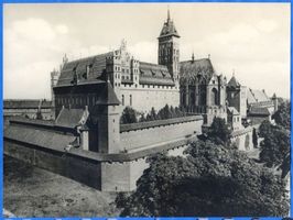 Marienburg, Westpr., Kreis Marienburg Marienburg, Hochschloss und Schlosskirche von  Südosten XVI Marienburg, Schloß