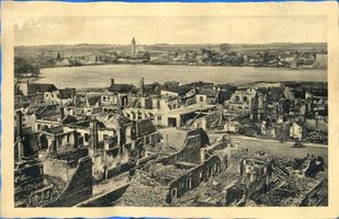 Ortelsburg, Stadt, Kreis Ortelsburg Ortelsburg, Blick auf die zerstörte Stadt IV Ортельсбург, вид на разрушенный город, IV