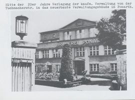 Königsberg (Pr.), Stadtkreis Königsberg Königsberg, Brauerei Pornath, Verwaltungsgebäude Königsberg, Stadtteil Ponarth