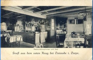 Osterode (Ostpr.), Kreis Osterode Osterode (Ostpr.), Gasthaus  Roter Krug  Restaurant und Saal I 
