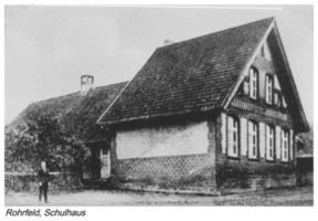 Rohrfeld, Ort, Kreis Gumbinnen Rohrfeldt, Schule Рорфельдт, школа