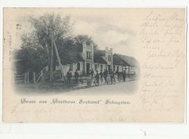 Schugsten, das nördliche Gut, Kreis Samland Schugsten, das nördliche Gut, Gasthaus Seehund I Samland, Orte im Kreis