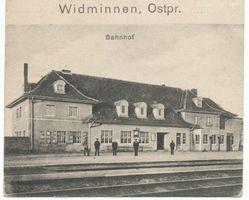 Widminnen, Kreis Lötzen Widminnen, Bahnhof III 