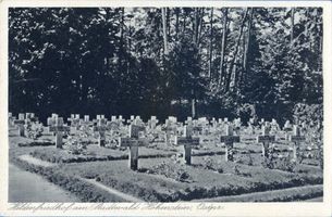 Hohenstein Kr. Osterode, Stadt, Kreis Osterode Hohenstein i. Ostpr., Heldenfriedhof am Stadtwald 