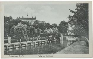 Osterode (Ostpr.), Kreis Osterode Osterode (Ostpr.), Partie am Kreishaus 
