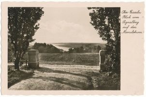 Obereißeln, Kreis Tilsit-Ragnit Obereißeln, Blick vom Signalberg auf die Memel 