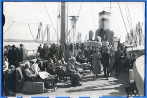  Ostpreußen, Promenade auf dem Bootsdeck der  Tannenberg  
