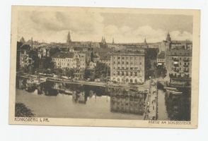 Königsberg (Pr.), Stadtkreis Königsberg Königsberg, Partie am Schlossteich mit Schlossteichbrücke III Königsberg, Schloßteich