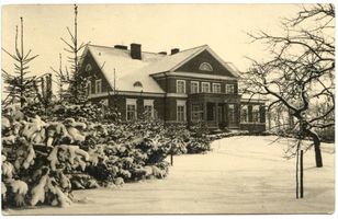 Korellen Kr. Gerdauen, Kreis Gerdauen Korellen Kr. Gerdauen, Bei Nordenburg, Villa im Winter 