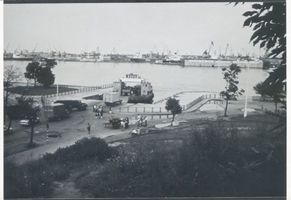Memel, Stadt, Stadtkreis Memel Memel, Blick von Sandkrug auf den Winterhafen Мемель, вид от Зандкруга на зимний порт
