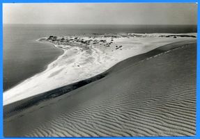 Nidden, Kreis Memel Nidden, Blick über die Düne zum Strand Nidden, Landschaft - Ostsee - Umgebung