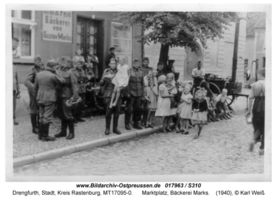 Drengfurth, Stadt, Kreis Rastenburg Marktplatz