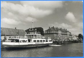 Memel, Stadt, Stadtkreis Memel Memel, Sandkrugfähre im Hafen Memel, Hafenmotive
