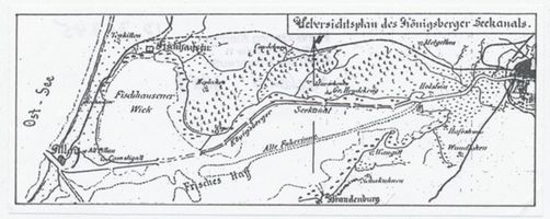  Frisches Haff, Die alte Fahrrinne und der Seekanal Фришский залив, старый фарватер и морской канал