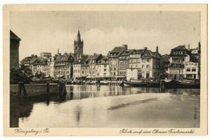 Königsberg (Pr.), Stadtkreis Königsberg Oberer Fischmarkt Königsberg, Blick auf den Oberen Fischmarkt Königsberg, Pregel